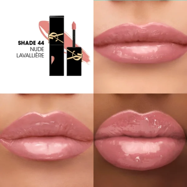 Labial Yves Saint Laurent The Inks Vinyl Cream High Shine N°44 Nude Lavalliere