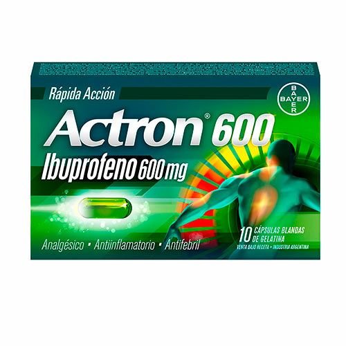 Actron 600mg 10 cap. blandas